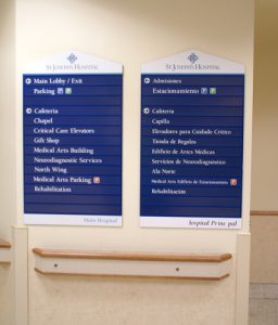 Bilingual Wayfinding Signage